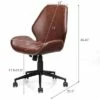 Costway Office Home Leisure Chair Mid-Back Upholstered Swivel Height Adjustable Rolling 2 Costway Office Home Leisure Chair Mid-Back Upholstered Swivel Height Adjustable Rolling -Office Chairs Sales Shop unnamed file 5348