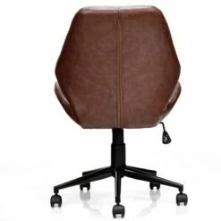 Costway Office Home Leisure Chair Mid-Back Upholstered Swivel Height Adjustable Rolling -Office Chairs Sales Shop unnamed file 5354