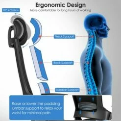 Costway Executive Office Chair Adjustable Task Chair w/Sliding Seat & 3D Armrest -Office Chairs Sales Shop unnamed file 5398