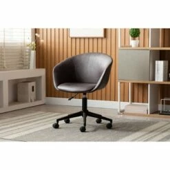 Modern Curved Back Barrel Office Chair - WOVENBYRD Light Brown Faux Leather 23 Modern Curved Back Barrel Office Chair - WOVENBYRD Light Brown Faux Leather -Office Chairs Sales Shop unnamed file 5405