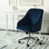 Adrienne Swivel Office Chair - Safavieh Navy 2 Adrienne Swivel Office Chair - Safavieh Navy -Office Chairs Sales Shop unnamed file 5456