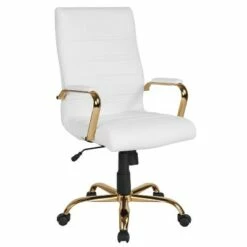 High Back Leather Chair - Riverstone Furniture Collection White Leather/rose Gold Frame 22 High Back Leather Chair - Riverstone Furniture Collection White Leather/rose Gold Frame -Office Chairs Sales Shop unnamed file 5474