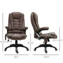 Vinsetto Ergonomic Vibrating Massage Office Chair High Back Executive Heated Chair with 6 Point Vibration Reclining Backrest Padded Armrest - Coffee 10 Vinsetto Ergonomic Vibrating Massage Office Chair High Back Executive Heated Chair with 6 Point Vibration Reclining Backrest Padded Armrest - Coffee -Office Chairs Sales Shop unnamed file 5486