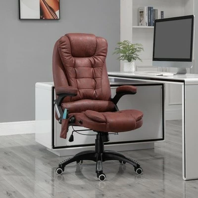 Vinsetto Ergonomic Vibrating Massage Office Chair High Back Executive Heated Chair with 6 Point Vibration Reclining Backrest Padded Armrest - Red 3 Vinsetto Ergonomic Vibrating Massage Office Chair High Back Executive Heated Chair with 6 Point Vibration Reclining Backrest Padded Armrest - Red