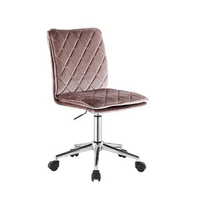 Aestris Office Chair Pink Velvet - Acme Furniture 3 Aestris Office Chair Pink Velvet - Acme Furniture