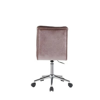Aestris Office Chair Pink Velvet - Acme Furniture 4 Aestris Office Chair Pink Velvet - Acme Furniture - Image 2
