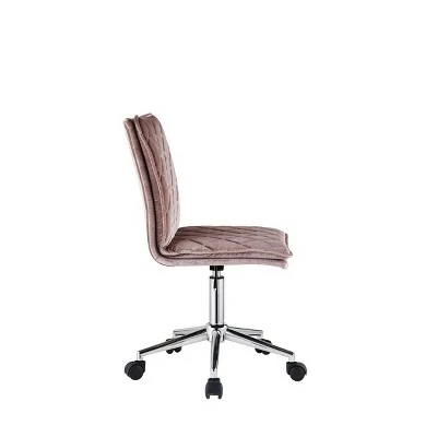 Aestris Office Chair Pink Velvet - Acme Furniture 5 Aestris Office Chair Pink Velvet - Acme Furniture - Image 3