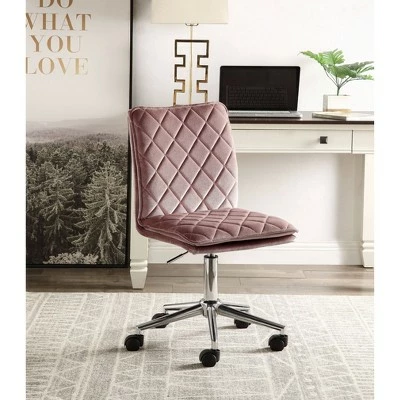 Aestris Office Chair Pink Velvet - Acme Furniture 7 Aestris Office Chair Pink Velvet - Acme Furniture - Image 5