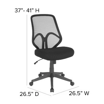 Flash Furniture Salerno Series High Back Mesh Office Chair 9 Flash Furniture Salerno Series High Back Mesh Office Chair - Image 7