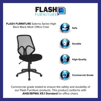 Flash Furniture Salerno Series High Back Mesh Office Chair 11 Flash Furniture Salerno Series High Back Mesh Office Chair - Image 9