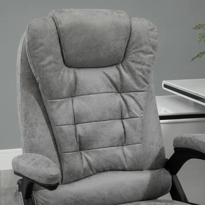 Vinsetto Ergonomic Vibrating Massage Office Chair High Back Executive Heated Chair with 6 Point Vibration Reclining Backrest Padded Armrest - Grey 9 Vinsetto Ergonomic Vibrating Massage Office Chair High Back Executive Heated Chair with 6 Point Vibration Reclining Backrest Padded Armrest - Grey - Image 7