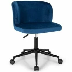 Costway Velvet Home Office Leisure Vanity Chair Armless Adjustable Swivel PinkBlue 22 Costway Velvet Home Office Leisure Vanity Chair Armless Adjustable Swivel PinkBlue -Office Chairs Sales Shop unnamed file 5588