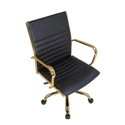 Master Contemporary Office Chair - LumiSource White/gold 7 Master Contemporary Office Chair - LumiSource White/gold - Image 5