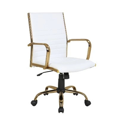 Master Contemporary Office Chair - LumiSource White/gold 11 Master Contemporary Office Chair - LumiSource White/gold - Image 9