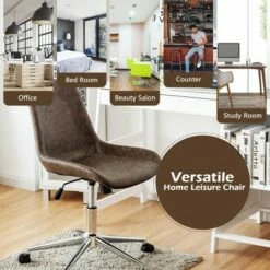 Costway Mid Back Office Chair Armless Adjustable PU Leather Task Swivel Chair 13 Costway Mid Back Office Chair Armless Adjustable PU Leather Task Swivel Chair -Office Chairs Sales Shop unnamed file 5686