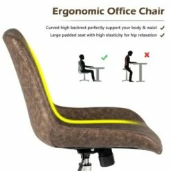 Costway Mid Back Office Chair Armless Adjustable PU Leather Task Swivel Chair 16 Costway Mid Back Office Chair Armless Adjustable PU Leather Task Swivel Chair -Office Chairs Sales Shop unnamed file 5689