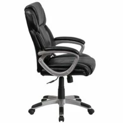 Flash Furniture Mid-Back LeatherSoftSoft Executive Swivel Office Chair with Padded Arms -Office Chairs Sales Shop unnamed file 5732