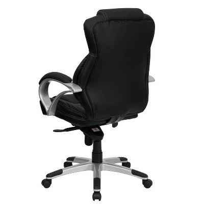 Flash Furniture High Back Black LeatherSoft Contemporary Executive Swivel Ergonomic Office Chair 4 Flash Furniture High Back Black LeatherSoft Contemporary Executive Swivel Ergonomic Office Chair - Image 2