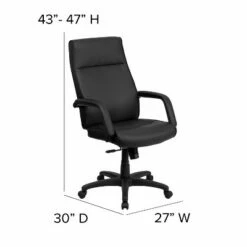 Flash Furniture High Back LeatherSoftSoft Executive Swivel Ergonomic Office Chair with Memory Foam Padding and Arms -Office Chairs Sales Shop unnamed file 5795