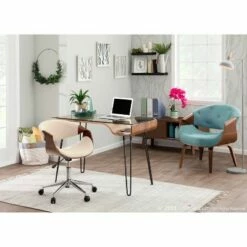 Curvo Mid-Century Modern Office Chair - LumiSource Orange -Office Chairs Sales Shop unnamed file 5821