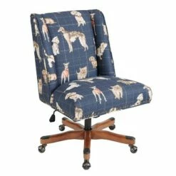 Draper Office Chair - Linon Mermaid Blue -Office Chairs Sales Shop unnamed file 583
