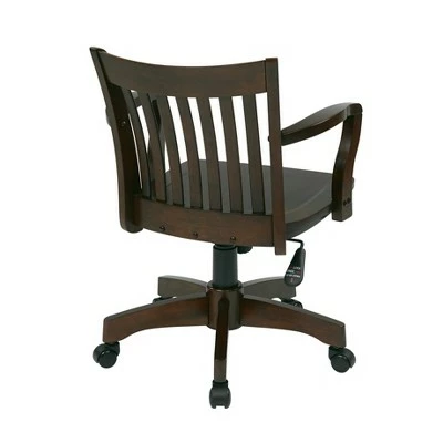Deluxe Wood Banker's Chair - OSP Home Furnishings Espresso 7 Deluxe Wood Banker's Chair - OSP Home Furnishings Espresso - Image 5
