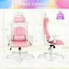 Costway Gaming Chair Racing Style Adjustable Swivel Computer Office Chair Pink 2 Costway Gaming Chair Racing Style Adjustable Swivel Computer Office Chair Pink -Office Chairs Sales Shop unnamed file 5910