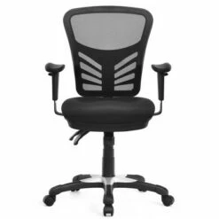 Costway Mesh Office Chair 3-Paddle Computer Desk Chair w/ Adjustable Seat Grey -Office Chairs Sales Shop unnamed file 5949