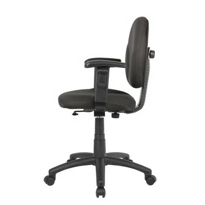 Diamond Task Chair with Adjustable Arms - Boss Office Products Black 7 Diamond Task Chair with Adjustable Arms - Boss Office Products Black - Image 5