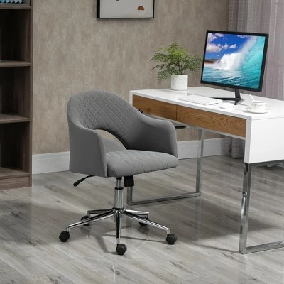 Vinsetto Ergonomic Office Chair with Swivel Hollow MidBack Computer Desk Chair with Adjustable Height and Back Tilt Vanity Chair for Home Office Living Room Bedroom 3 Vinsetto Ergonomic Office Chair with Swivel Hollow MidBack Computer Desk Chair with Adjustable Height and Back Tilt Vanity Chair for Home Office Living Room Bedroom