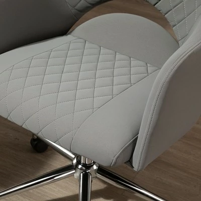 Vinsetto Ergonomic Office Chair with Swivel Hollow MidBack Computer Desk Chair with Adjustable Height and Back Tilt Vanity Chair for Home Office Living Room Bedroom 7 Vinsetto Ergonomic Office Chair with Swivel Hollow MidBack Computer Desk Chair with Adjustable Height and Back Tilt Vanity Chair for Home Office Living Room Bedroom - Image 5