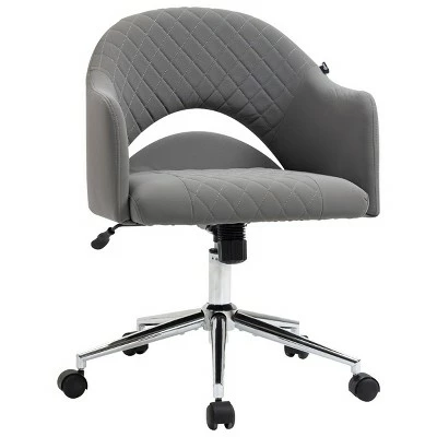 Vinsetto Ergonomic Office Chair with Swivel Hollow MidBack Computer Desk Chair with Adjustable Height and Back Tilt Vanity Chair for Home Office Living Room Bedroom 10 Vinsetto Ergonomic Office Chair with Swivel Hollow MidBack Computer Desk Chair with Adjustable Height and Back Tilt Vanity Chair for Home Office Living Room Bedroom - Image 8