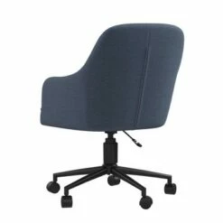 Her Majesty Office Chair with Casters - Novogratz Blue Linen -Office Chairs Sales Shop unnamed file 6070