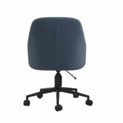 Her Majesty Office Chair with Casters - Novogratz Blue Linen -Office Chairs Sales Shop unnamed file 6071