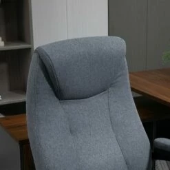 Vinsetto Ergonomic Linen Fabric Office Chair Adjustable Height Rocker Home Desk Chair -Office Chairs Sales Shop unnamed file 6096