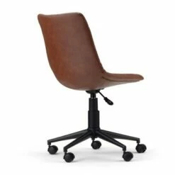 Costner Swivel Office Chair - WyndenHall Distressed Cognac -Office Chairs Sales Shop unnamed file 6106