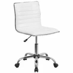 Low Back Armless Designer Swivel Task Chair - Flash Furniture White -Office Chairs Sales Shop unnamed file 6126