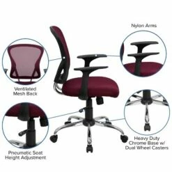 Flash Furniture Mid-Back Mesh Swivel Task Office Chair with Chrome Base and Arms -Office Chairs Sales Shop unnamed file 6182