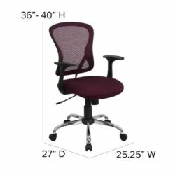 Flash Furniture Mid-Back Mesh Swivel Task Office Chair with Chrome Base and Arms -Office Chairs Sales Shop unnamed file 6183