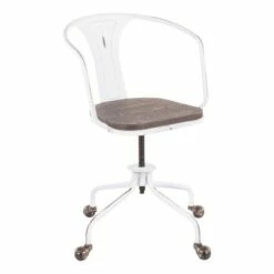 Oregon Industrial Task Chair - LumiSource Vintage White/espresso -Office Chairs Sales Shop unnamed file 6216