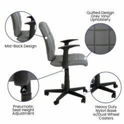 Flash Furniture Mid-Back Gray Quilted Vinyl Swivel Task Office Chair with Arms 11 Flash Furniture Mid-Back Gray Quilted Vinyl Swivel Task Office Chair with Arms -Office Chairs Sales Shop unnamed file 6235