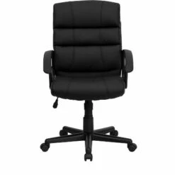 Mid-Back LeatherSoft Swivel Task Office Chair with Accent Divided Back and Arms Black Leather - Flash Furniture -Office Chairs Sales Shop unnamed file 6315