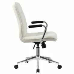 Modern Office Chair with Chrome Arms White - Boss Office Products 9 Modern Office Chair with Chrome Arms White - Boss Office Products -Office Chairs Sales Shop unnamed file 6318