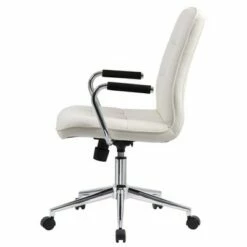 Modern Office Chair with Chrome Arms White - Boss Office Products 11 Modern Office Chair with Chrome Arms White - Boss Office Products -Office Chairs Sales Shop unnamed file 6320