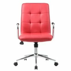Modern Office Chair with Chrome Arms Red - Boss Office Products -Office Chairs Sales Shop unnamed file 6325
