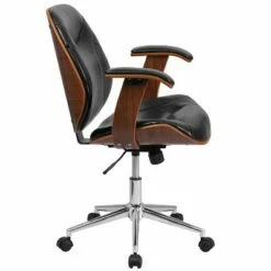 Flash Furniture Mid-Back Black LeatherSoft Executive Ergonomic Wood Swivel Office Chair with Arms -Office Chairs Sales Shop unnamed file 6341