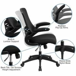 Swivel Task Chair with Mesh Padded Seat Black - Flash Furniture -Office Chairs Sales Shop unnamed file 639