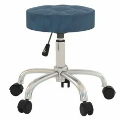 24.5" Nora Tufted Backless Adjustable Metal Vanity and Office Stool with Casters - Hillsdale Furniture Blue 23 24.5" Nora Tufted Backless Adjustable Metal Vanity and Office Stool with Casters - Hillsdale Furniture Blue -Office Chairs Sales Shop unnamed file 6404