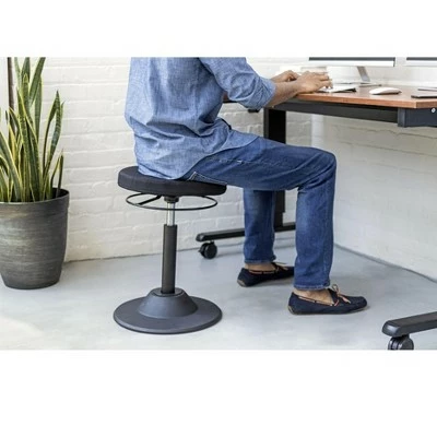 Stand Up Desk Store Ergonomic Adjustable Active Standing Desk Chair - Safely Rock, Tilt, and Lean (Black, 15.75" Diameter) 4 Stand Up Desk Store Ergonomic Adjustable Active Standing Desk Chair - Safely Rock, Tilt, and Lean (Black, 15.75" Diameter) - Image 2