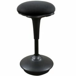 Stand Up Desk Store Swivel Stool Active Sitting Chair with Adjustable Height for Standing Desks (Black, 13" Diameter)